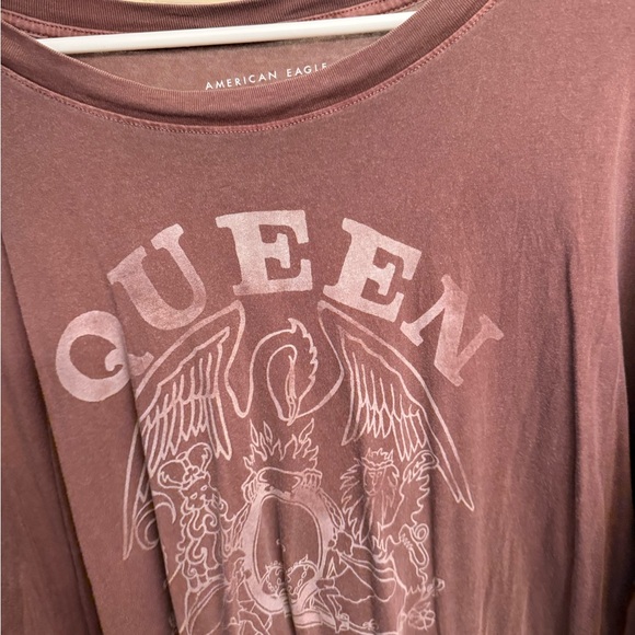 American Eagle Outfitters Cocoa Brown Tee - Picture 5 of 9